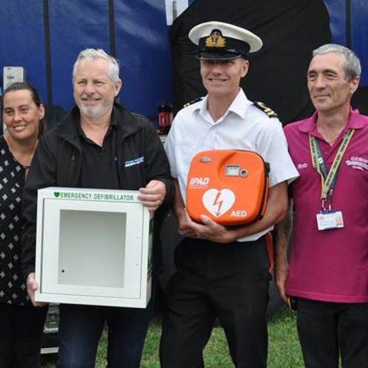 TS Gurkha Receive Mobile Defibrillator