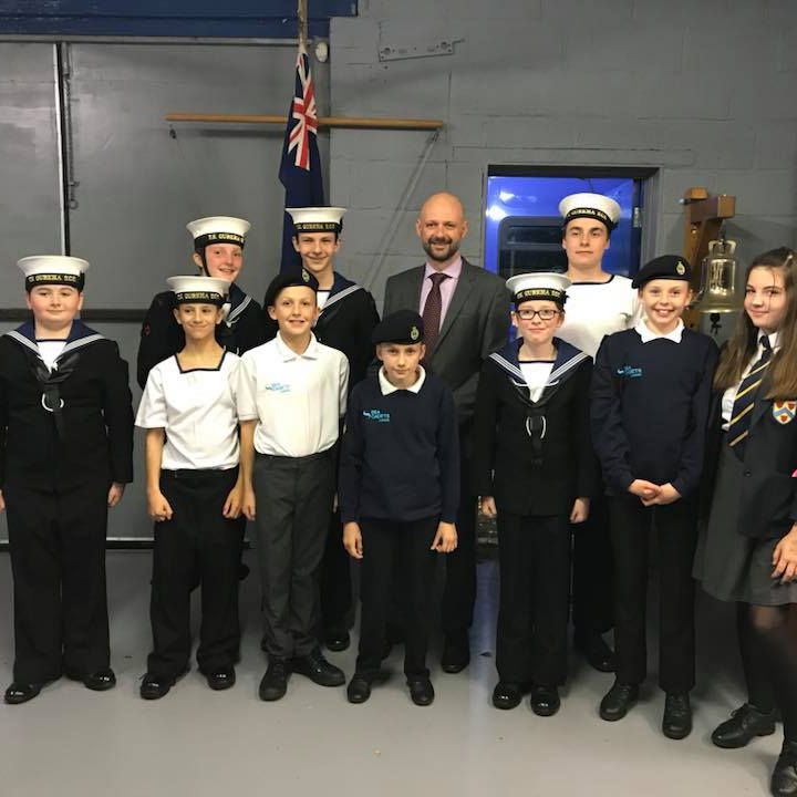 Cadets visited by their headmaster