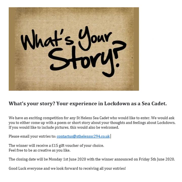 What's your Story Competition