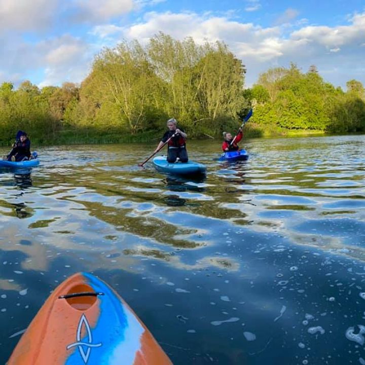 Paddling!