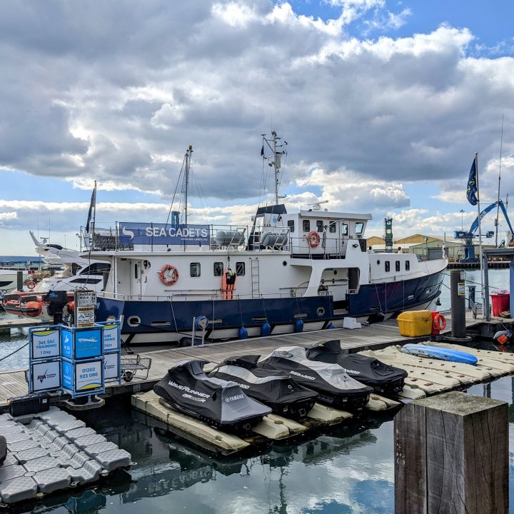 TS JACK PETCHEY ALONGSIDE IN POOLE