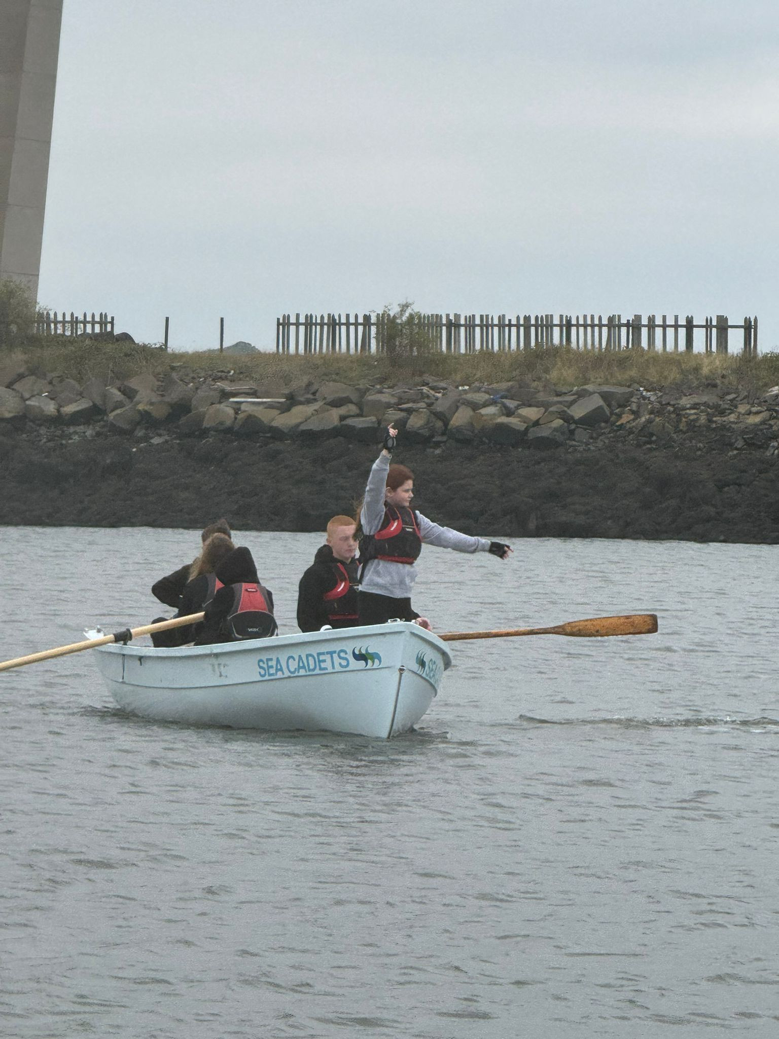 Cadets practicing man overboard drills