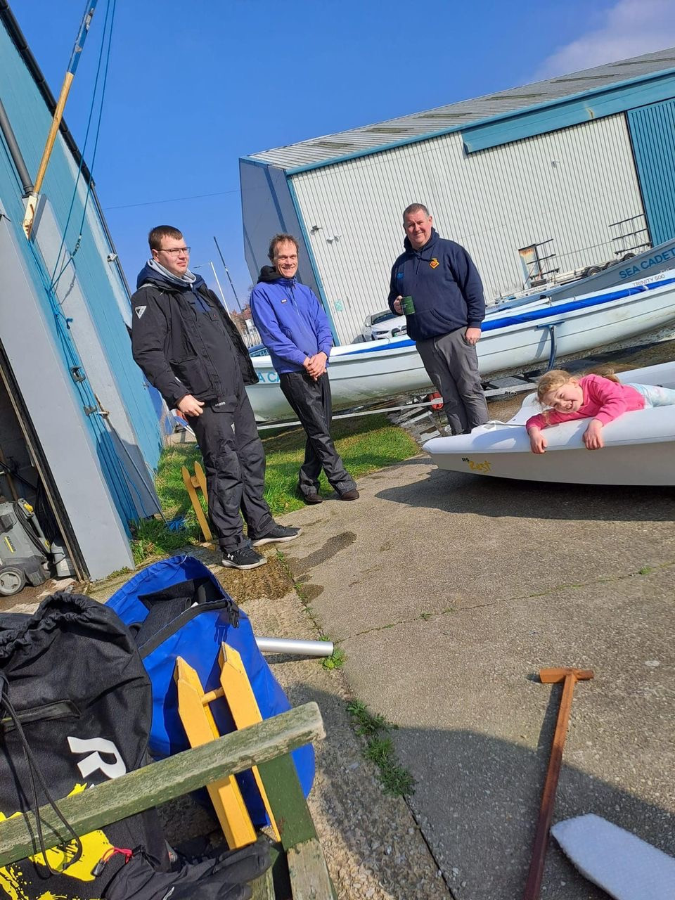 Preparing the boats!