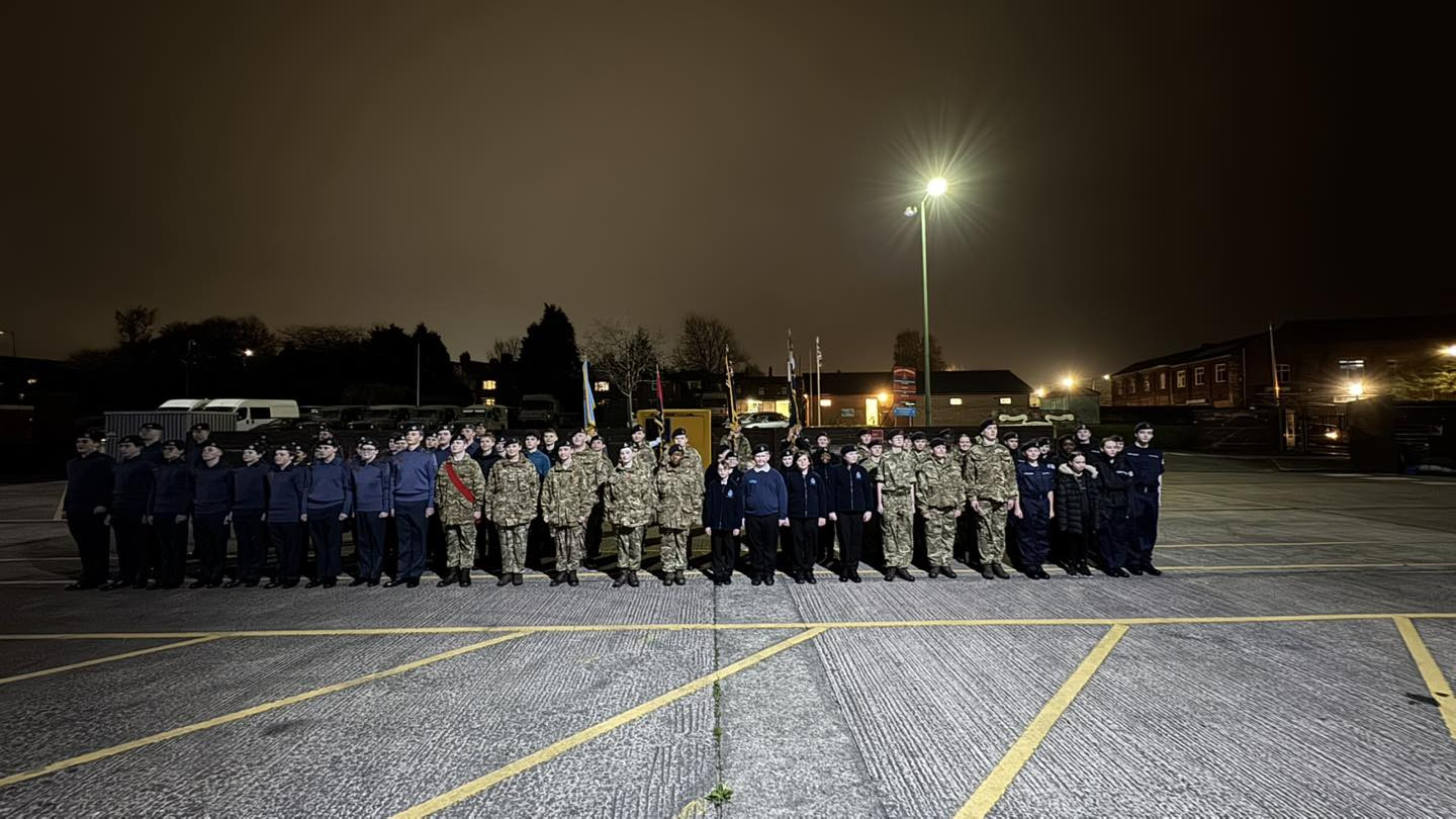 Tri-Service Parade Training