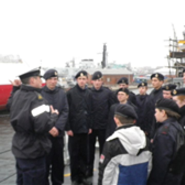 Warsash Unit Ships Visit to HMS Lancaster May 2013