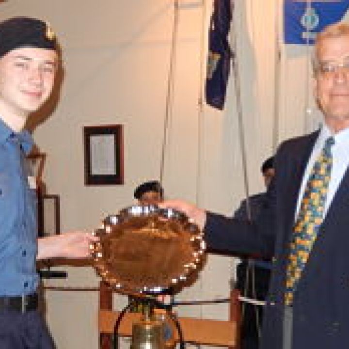 CORNWALL CADET WINS NATIONAL AWARD