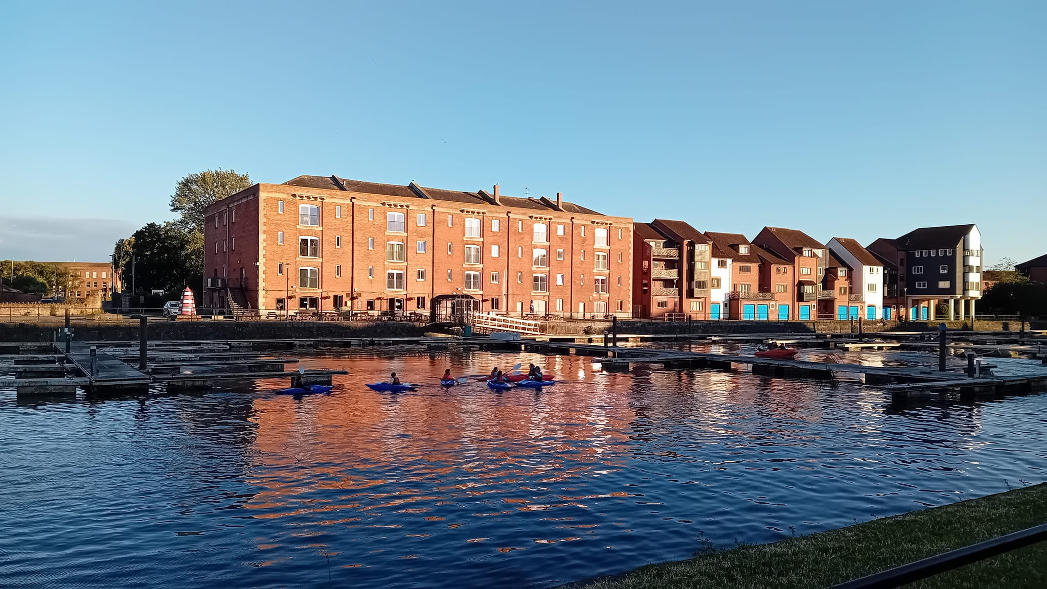 Kayaking in Bridgwater Docks